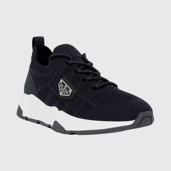 Philipp plein Low-Top Technical Mesh Sneakers with Elasticized Ankle Blue (UAFSUSC1076PTE003N14)