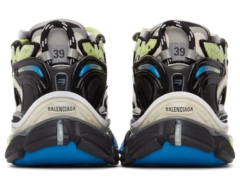Balenciaga Runner Green Blue Black Grey (677403W3RB55179) (4)