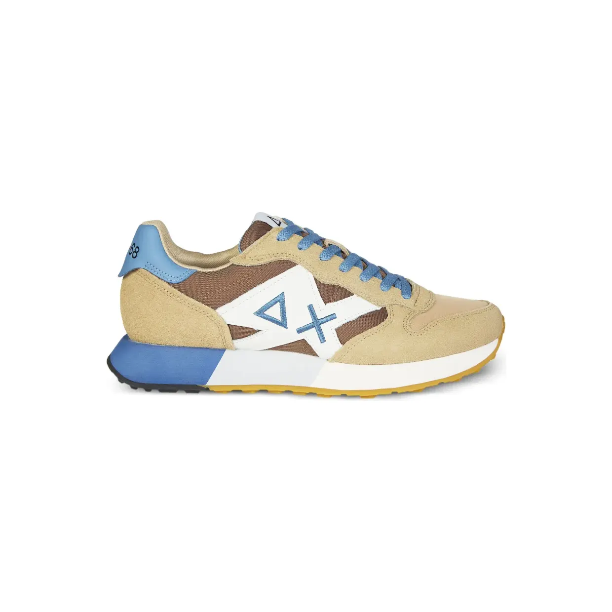 Sun68 Jaki tweekleurige sneakers – Beige (BZ36116)