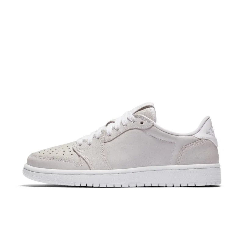 Air Jordan I 1 AJ Retro Low No Swoosh Off-White/White (AH7232-100)