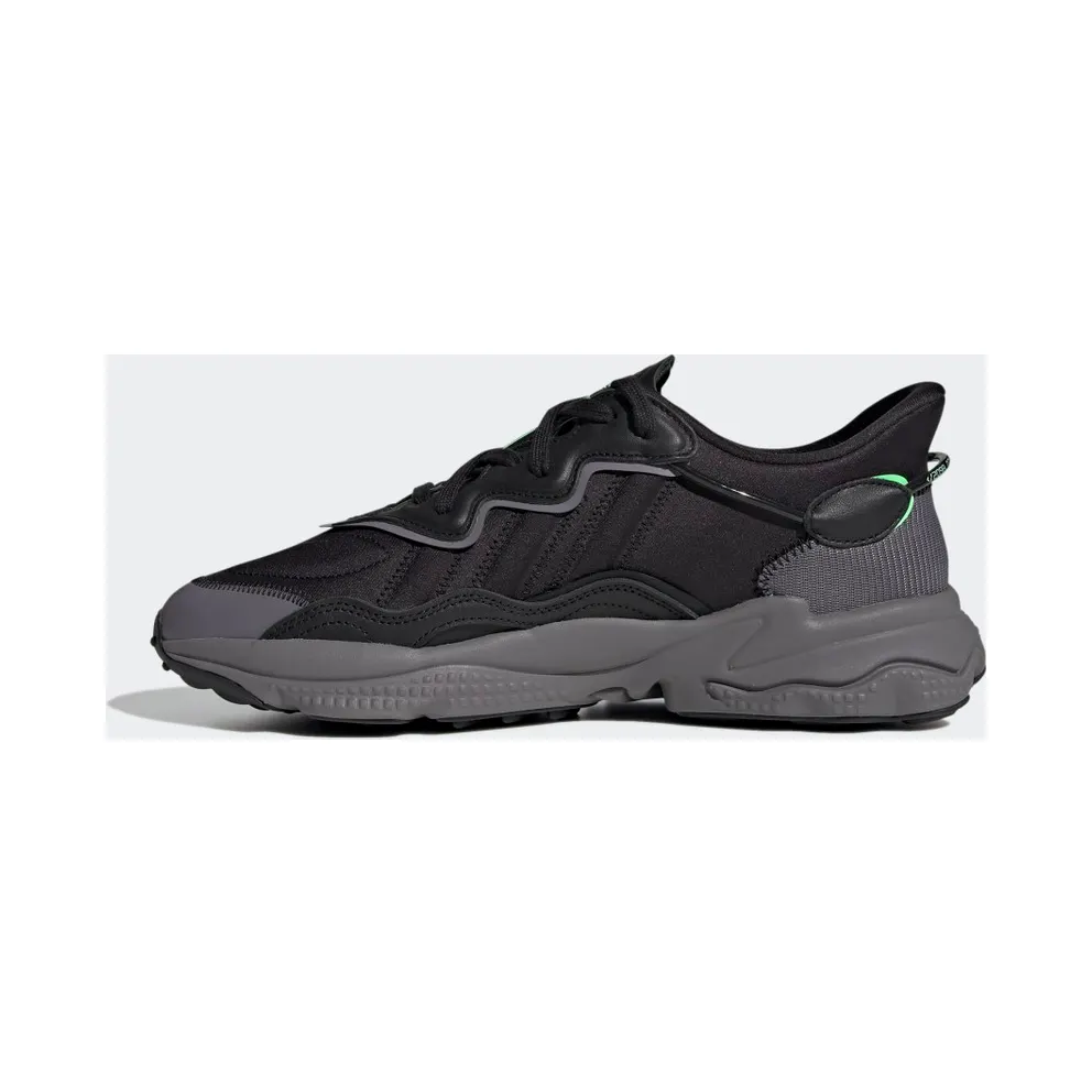 adidas OZWEEGO Core Black / Charcoal Solid Grey / Screaming Green (HR1168)