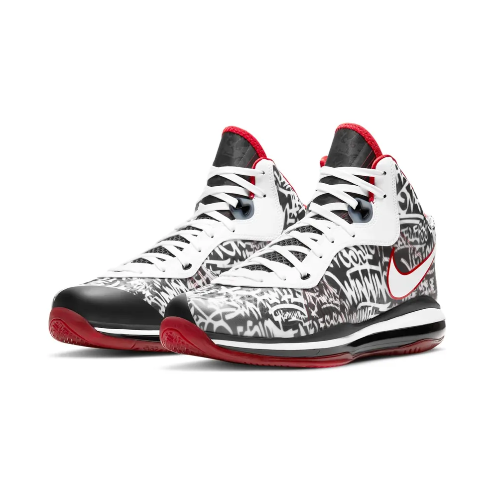 Nike LeBron 8 Graffiti White/University Red-Black (DD8306-001)