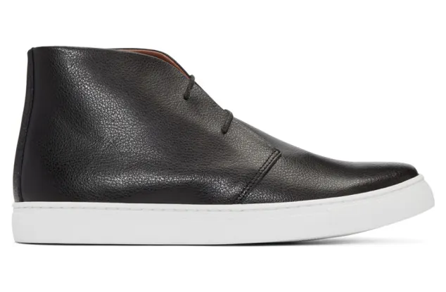 Junya Watanabe Black Leather High-Top Sneakers (WR-K102-051)