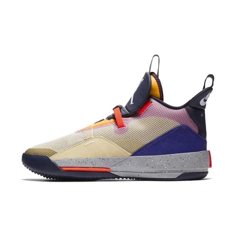 Jordan XXXIII Visible Utility Particle Beige/University Red-Infrared 23-Obsidian (AQ8830-200)