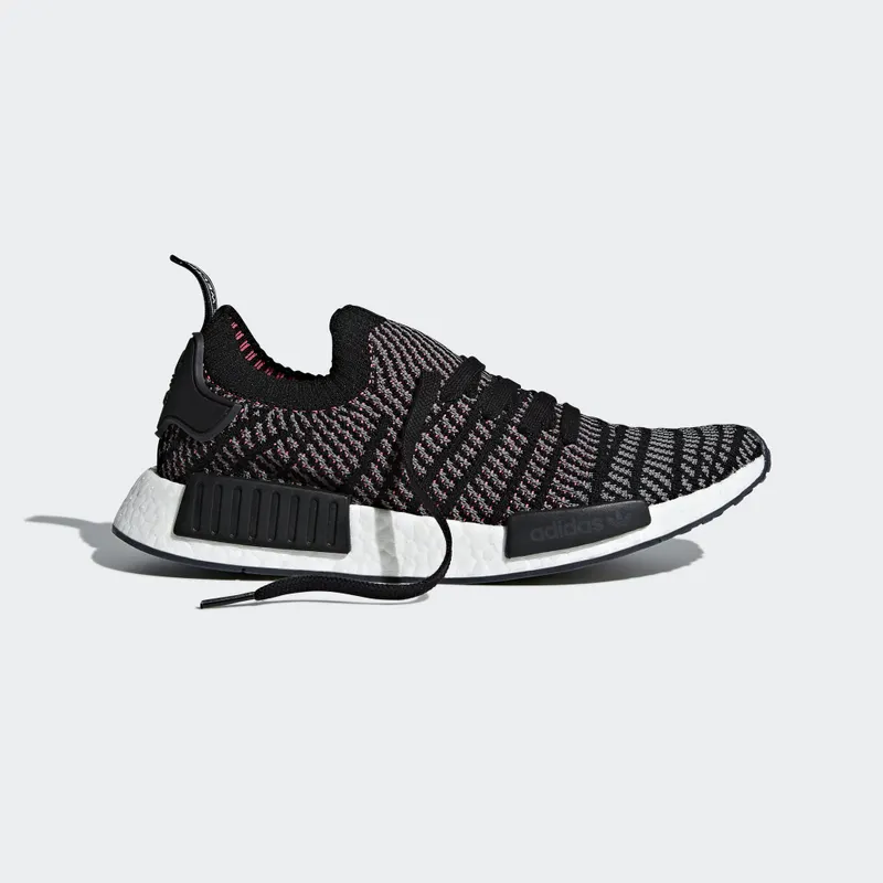 adidas NMD R1 STLT Black Grey Solar Pink Core Black/Grey Four/Solar Pink (CQ2386)