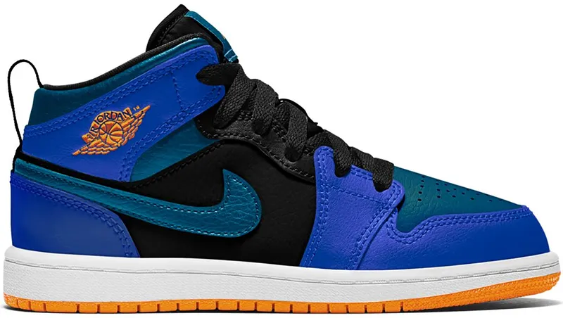Jordan 1 Mid Racer Blue Green Abyss (PS) (640734-440)