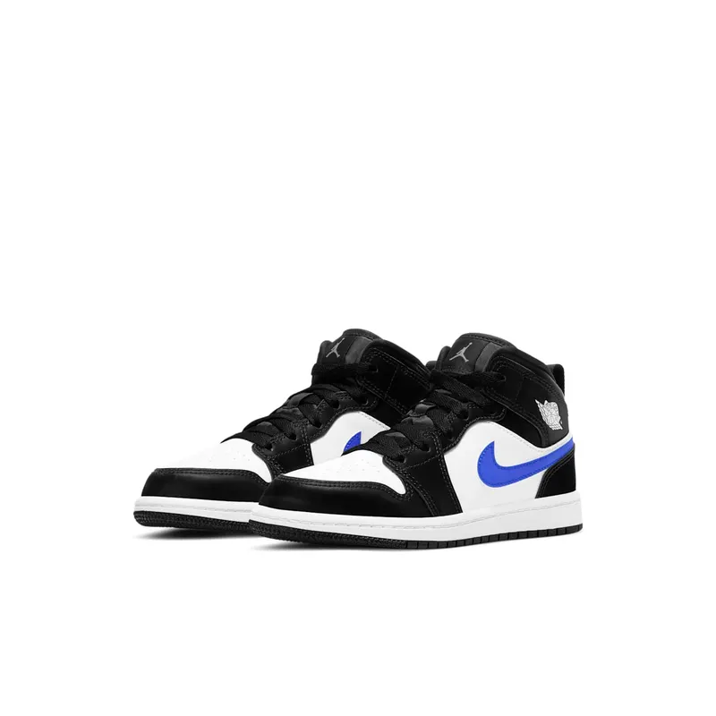 Jordan 1 Mid Black Racer Blue White (PS) Black/Racer Blue-White (640734-084)