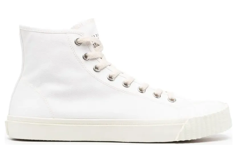 Maison Margiela White Canvas High-Top Sneakers (S57WS0440 P4291)