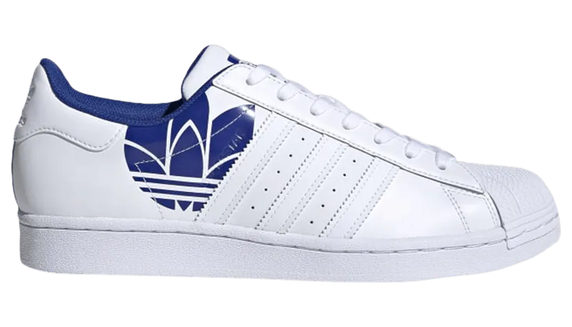 Adidas Superstar ‘Trefoil Print – Royal Blue’ Cloud White/Cloud White/Royal Blue (FY2826)