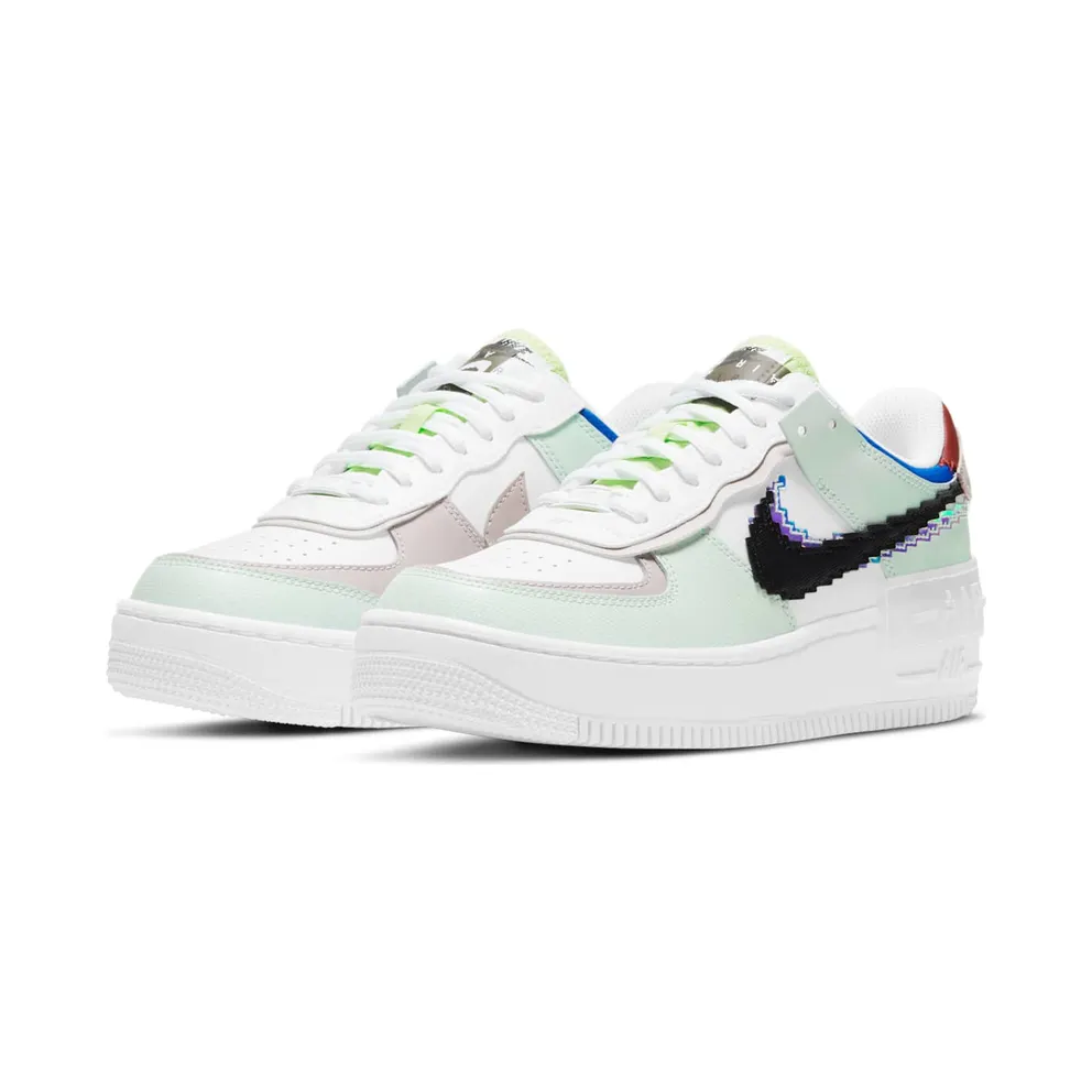 Nike Air Force 1 Shadow Pixel – “Barely Green / White / Platinum Violet / Black” (CV8480-300)