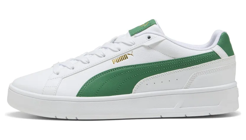 Puma Court Classico “Puma White / Archive Green / Puma Gold” (400284_02)