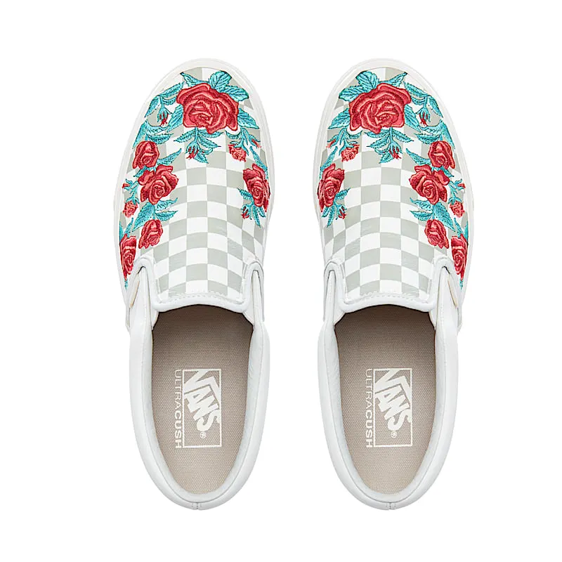 Vans Slip-On Rose Embroidery Marshmallow/Turtledove (VN0A38F8QF9)