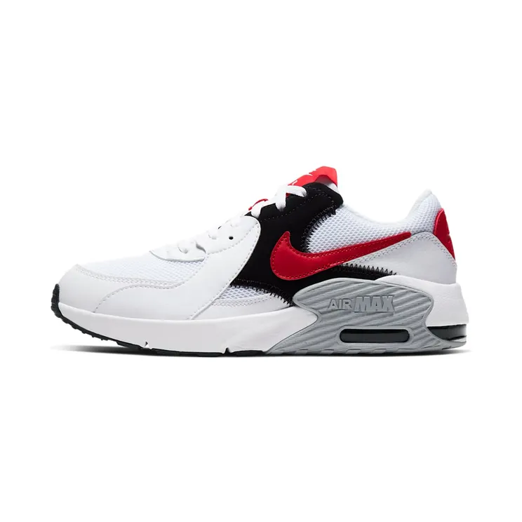 Nike Air Max Excee GS “White / Black / Wolf Grey / University Red” (CD6894-105)