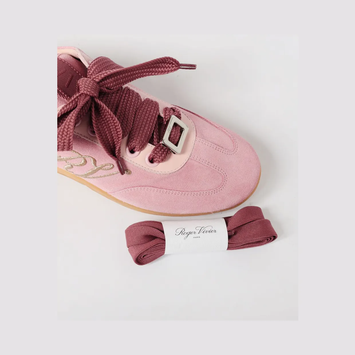 Roger Vivier Suede Sneakers Pink (RVW79342800IRA788V) (3)