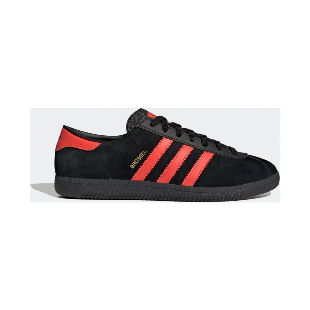 Adidas Brussels Core Black / Bright Red / Gold Metallic (GZ2044)