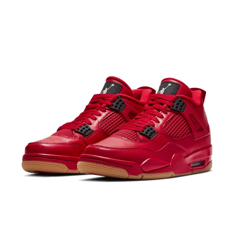 Jordan 4 Retro Fire Red Singles Day 2018 (W) Fire Red/Summit White-Black (AV3914-600)