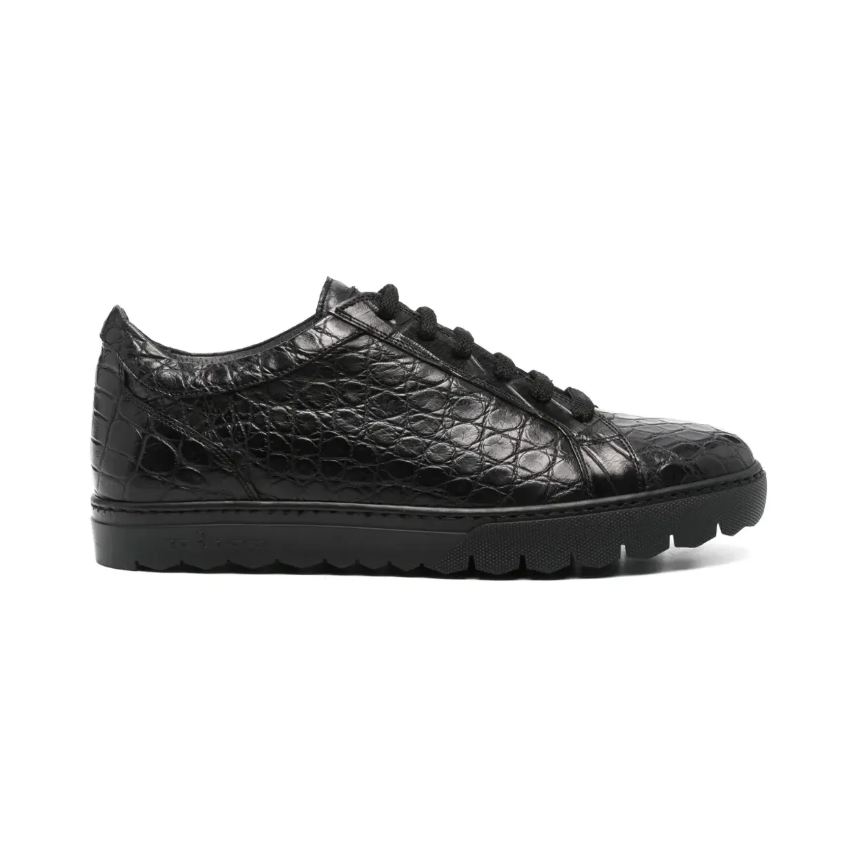 Kiton met krokodillen-reliëf “Black” (USSA157N0010209001)