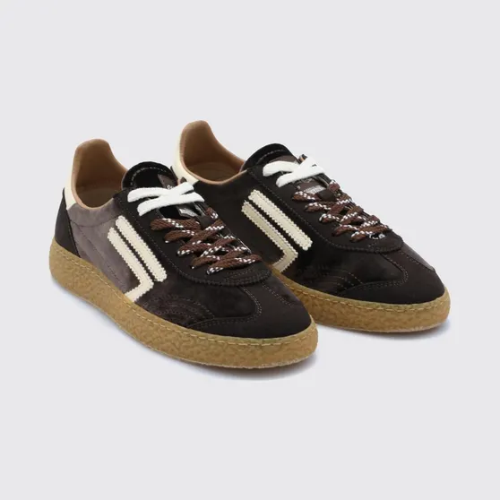 Puraai 6.01 XS Sneakers in Vegan Leather and Recycled Microsuede Brown (PU601X025)