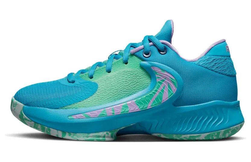 Nike ZOOM FREAK 4 GS “Laser Blue/Light Menta/Glacier Blue/Lilac” (DQ0553-400)