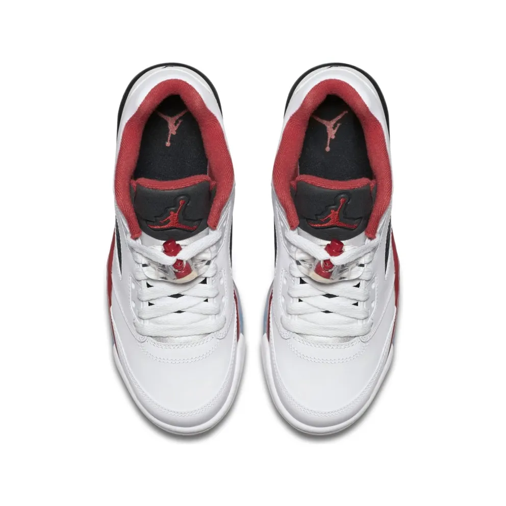 Jordan 5 Retro Fire Red 2016 (GS) White/Fire Red/Black (314338-101)