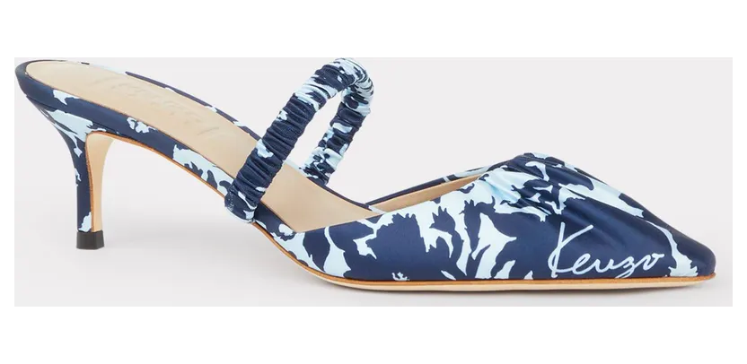 Kenzo Sandales à Talon Aiguille ‘Kenzo Mio’ Femme Bleu Nuit – Taille 35 (FE52PP110F86)
