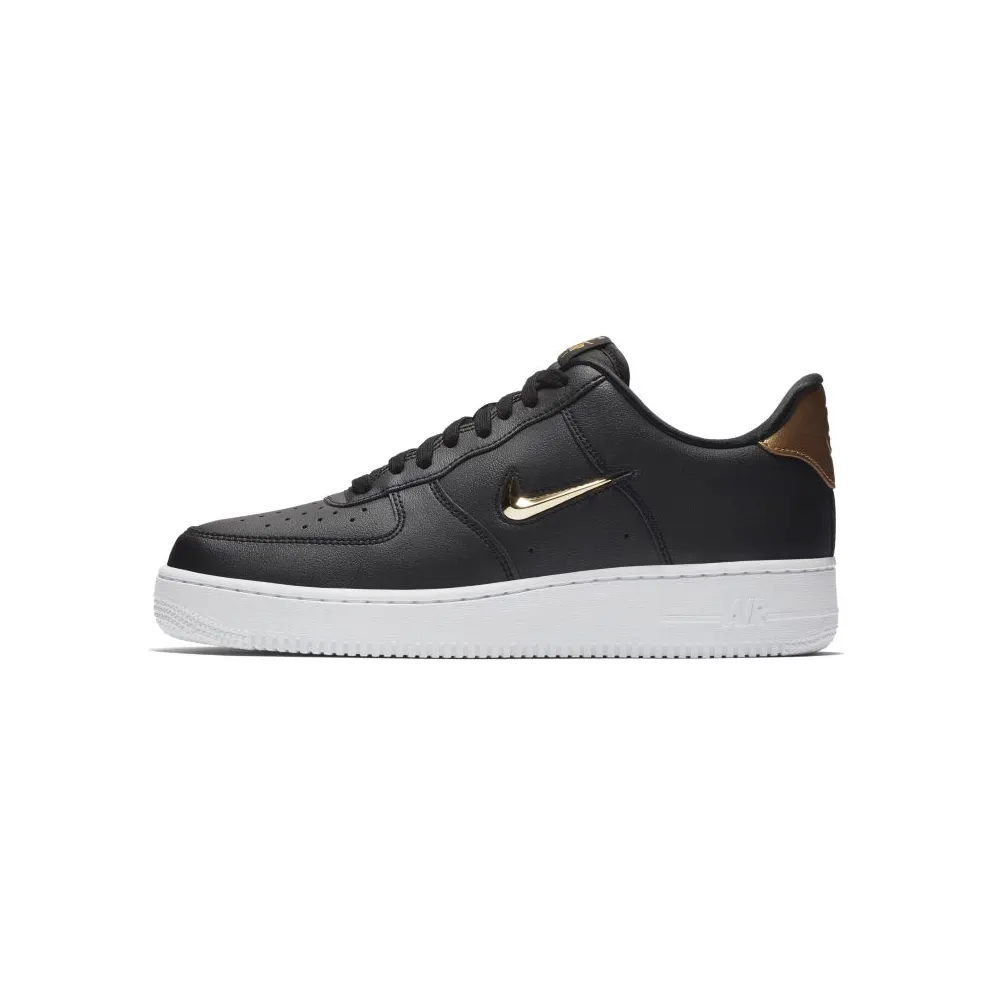 Nike Air Force 1 Low Jewel Black Metallic Gold Black/Metallic Gold-White (AJ9507-003)