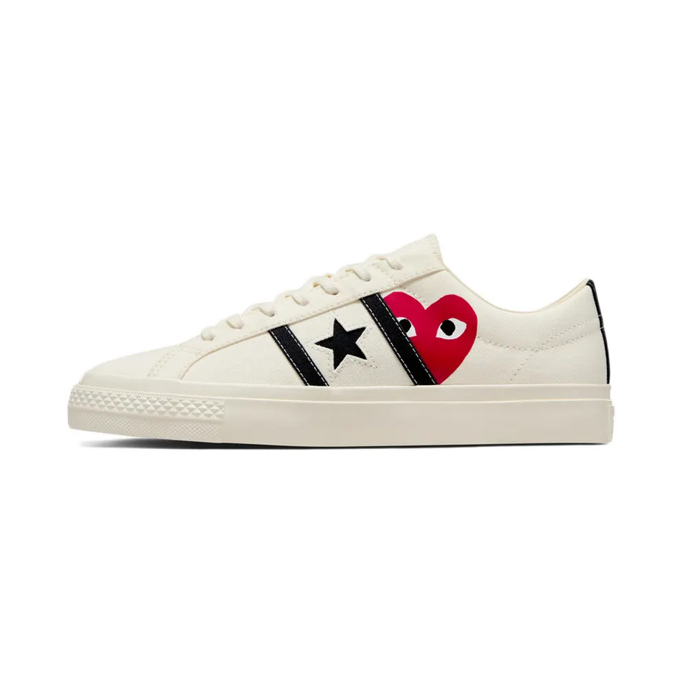 Converse x PLAY Comme des Garçons One Star Academy Pro Milk/Black/Red (A09878C)