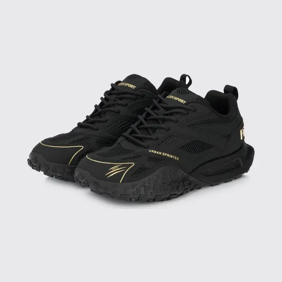 Plein Sport Urban Sprinter Mesh and Rubber Sneakers Black 1 (SAFSUSC0933STE003N0293)