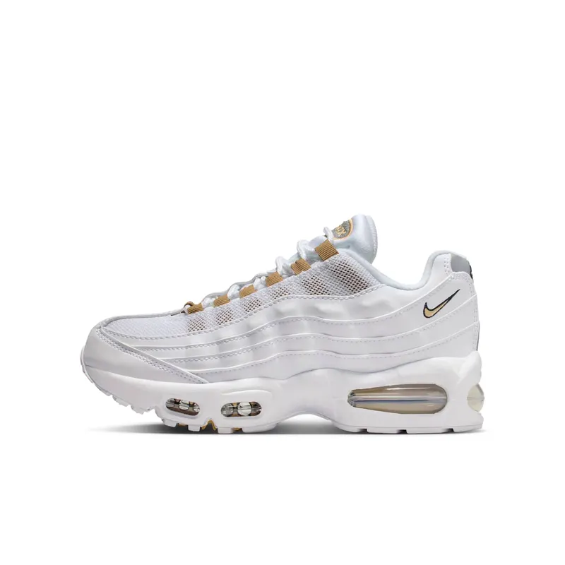 Nike Air Max 95 GS “White Metallic GolD” (II4130-102)