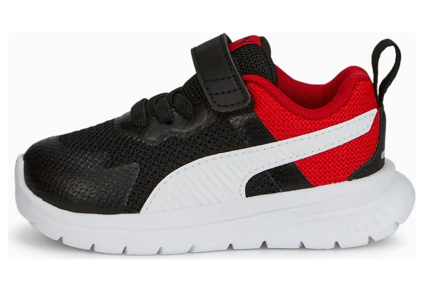 Puma Evolve Run mesh met alternatieve sluiting Wit/Zwart (386240-01)
