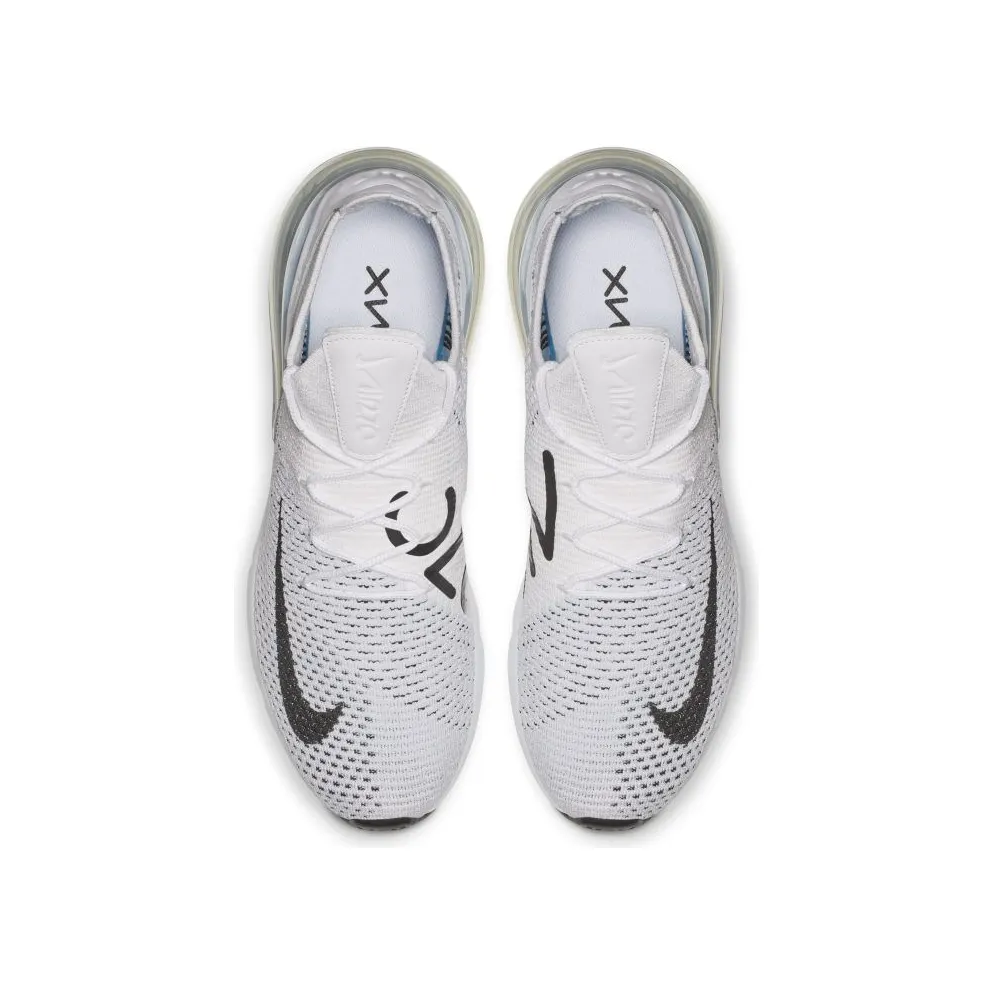 Nike Air Max 270 Flyknit White Black (W) “White / Pure Platinum / Black” (AH6803-100)