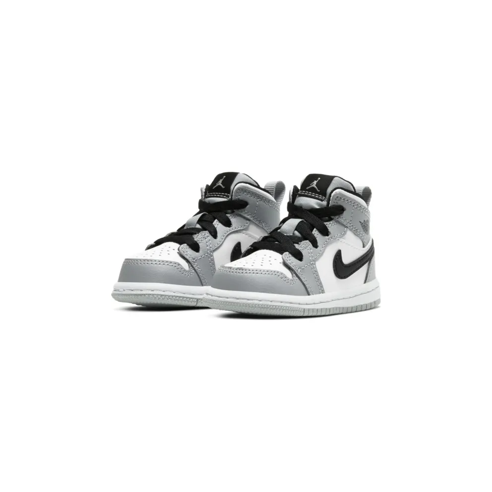 Jordan 1 Mid Light Smoke Grey (TD) Light Smoke Grey/White-Black (640735-092)