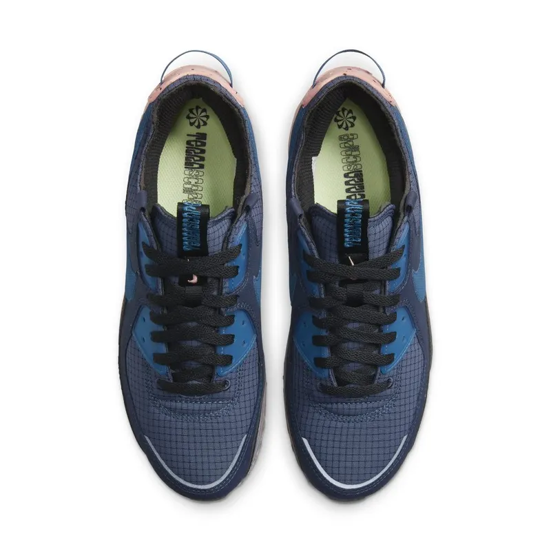 Nike Air Max 90 Terrascape Obsidian – “Marina-thunder Blue / Coral Pink” (DH4677-400)