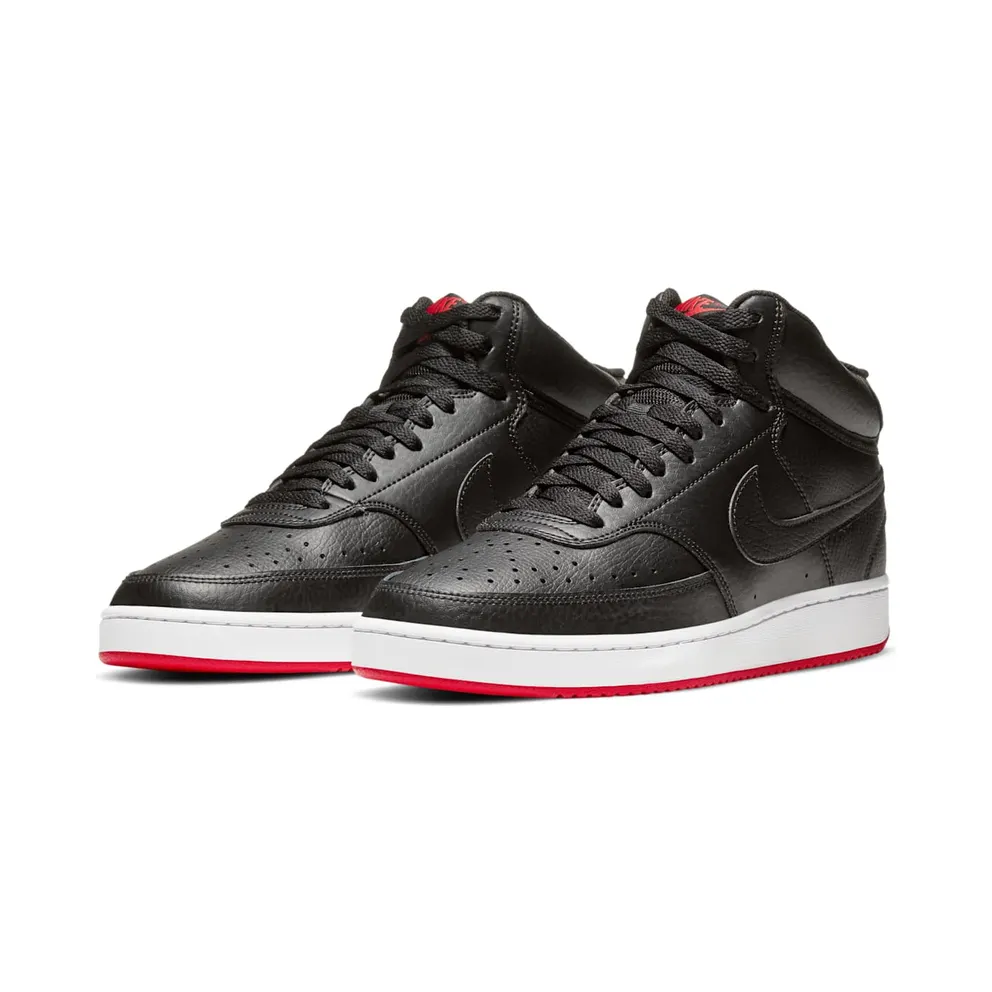 Nike Court Vision Mid Black University Red Black/University Red/Black (CD5466-005)