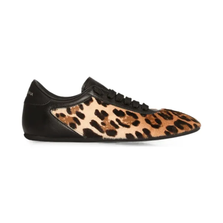 Dolce & Gabbana Leo -ballerina’s met ponyhaar – Beige (CK2485A3S66)