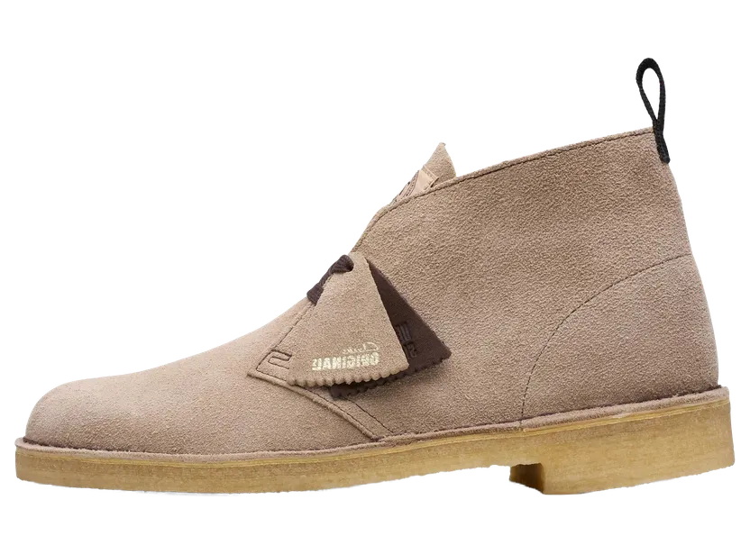 Clarks Originals Desert Boot (wolf suede) – 26180643