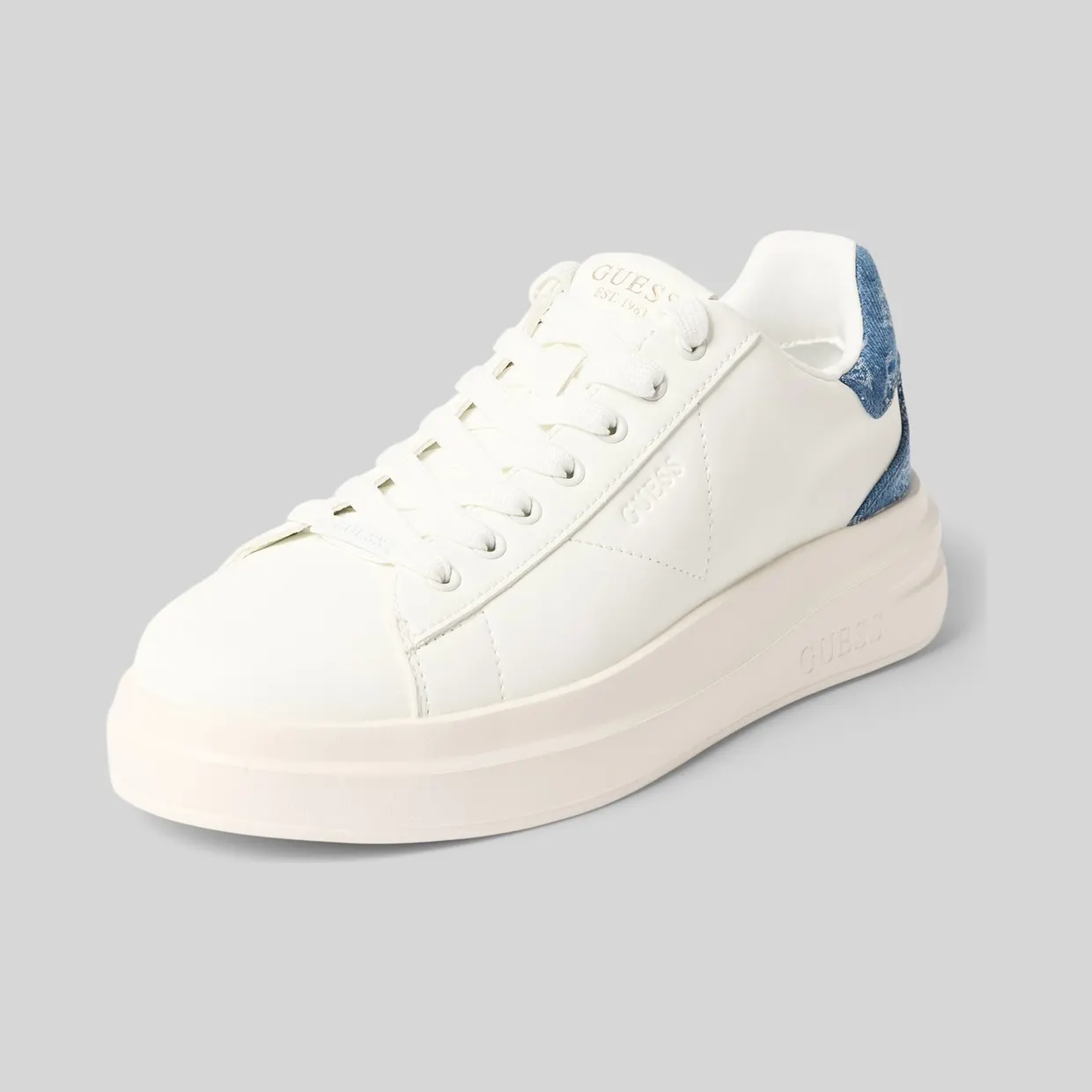 GUESS USA sneakers van mix van leer en textiel model ‘ELBINA14’ (FLJE14LEA12)