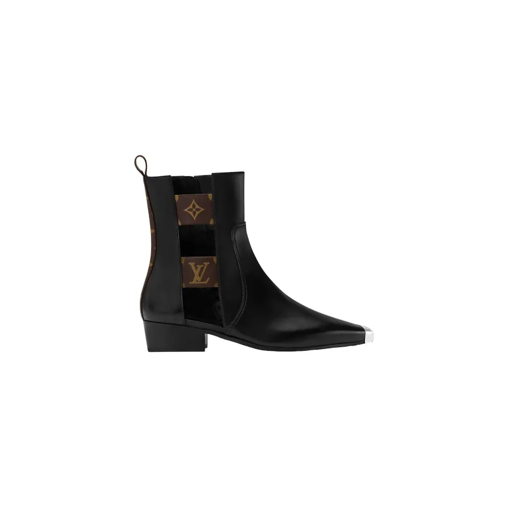 Louis Vuitton Devon Ankle Boots Black (1AISBQ)