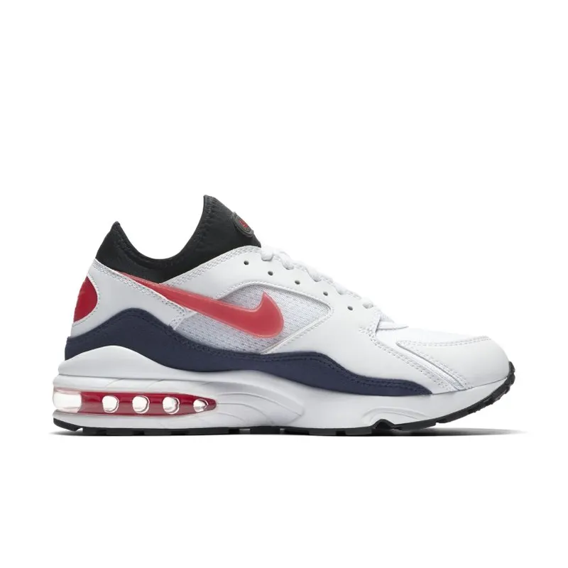 Nike Air Max 93 Habanero Red White/Neutral Indigo-Black-Habanero Red (306551-102)