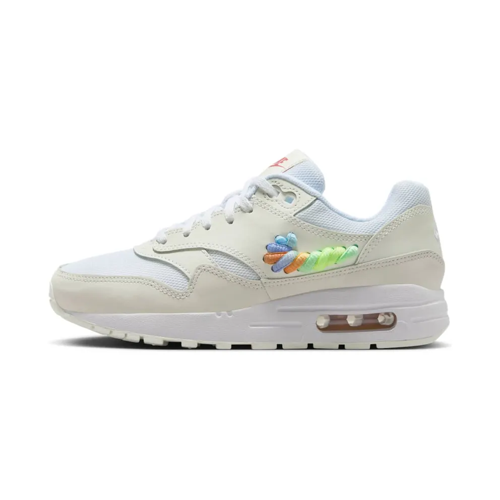 Nike Air Max 1 SE White Rainbow Lace Swoosh (FN4782-100)