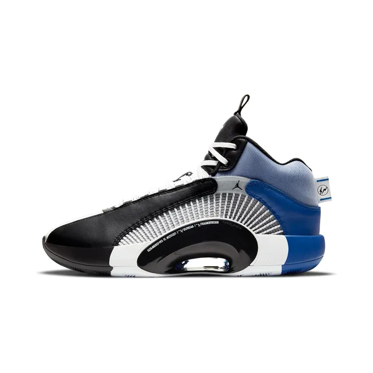 Fragment Design x Air Jordan 35 ‘Base Grey’ “White / Black / Base Grey / Royal” (DA2371-100)
