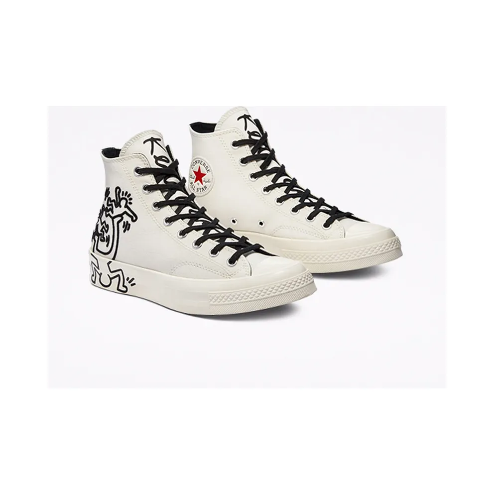 Converse Converse x Keith Haring Chuck 70 High Top Egret/Black/Red (171858C)