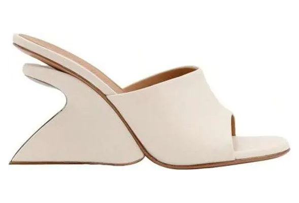 OFF-WHITE Jug Wedge Mule White (OWIJ042S24LEA0010303)