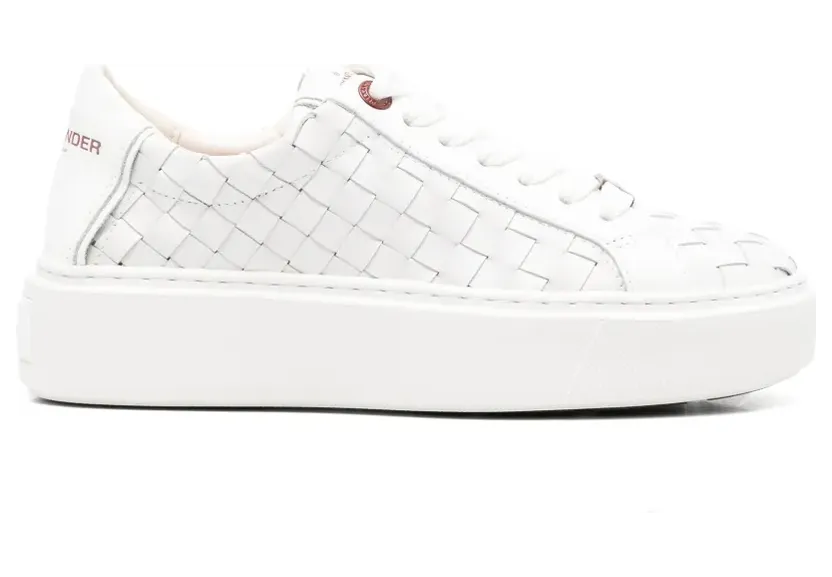 Alexander Smith London High Sneakers mit Webmuster – Weiß (LHW8412WHT)