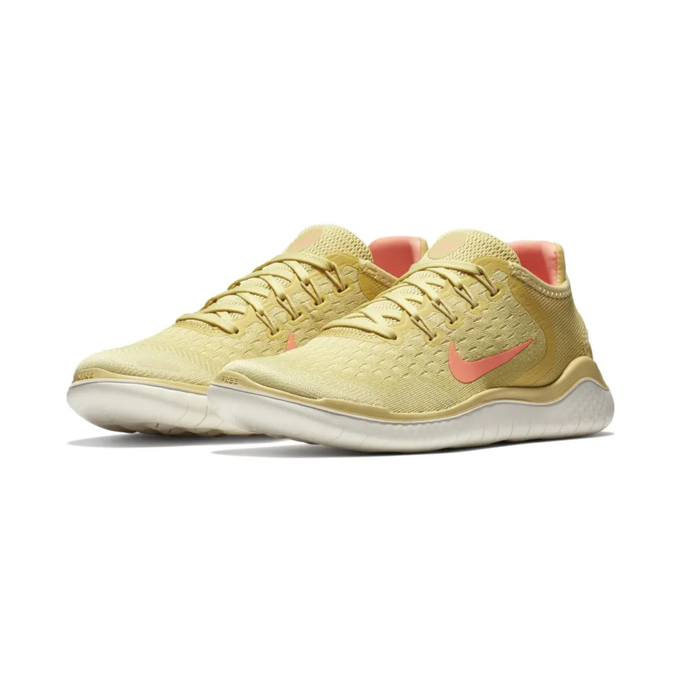 Nike Free RN 2018 Summer Lemon Wash (W) Lemon Wash/Crimson Pulse-Sail-Fossil-Buff Gold (AO1911-700)