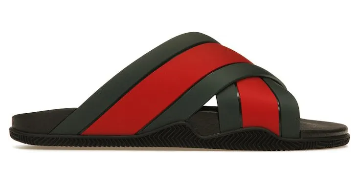 Gucci Web Slide Black Rubber (627820 J8700 8460)