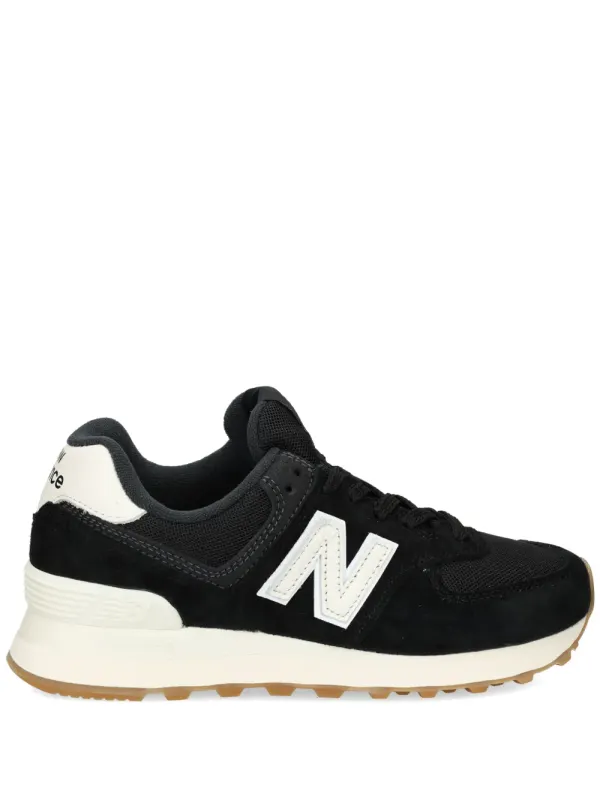 New Balance 574 aus Wildleder – Black (U574)