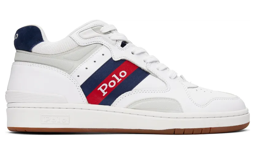 Polo Ralph Lauren White Polo CRT Sneakers (809832625001)