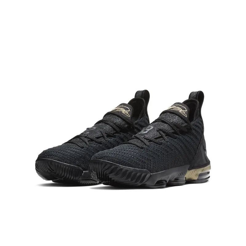 Nike LeBron 16 I’m King (GS) Black/Metallic Gold (AQ2465-007)