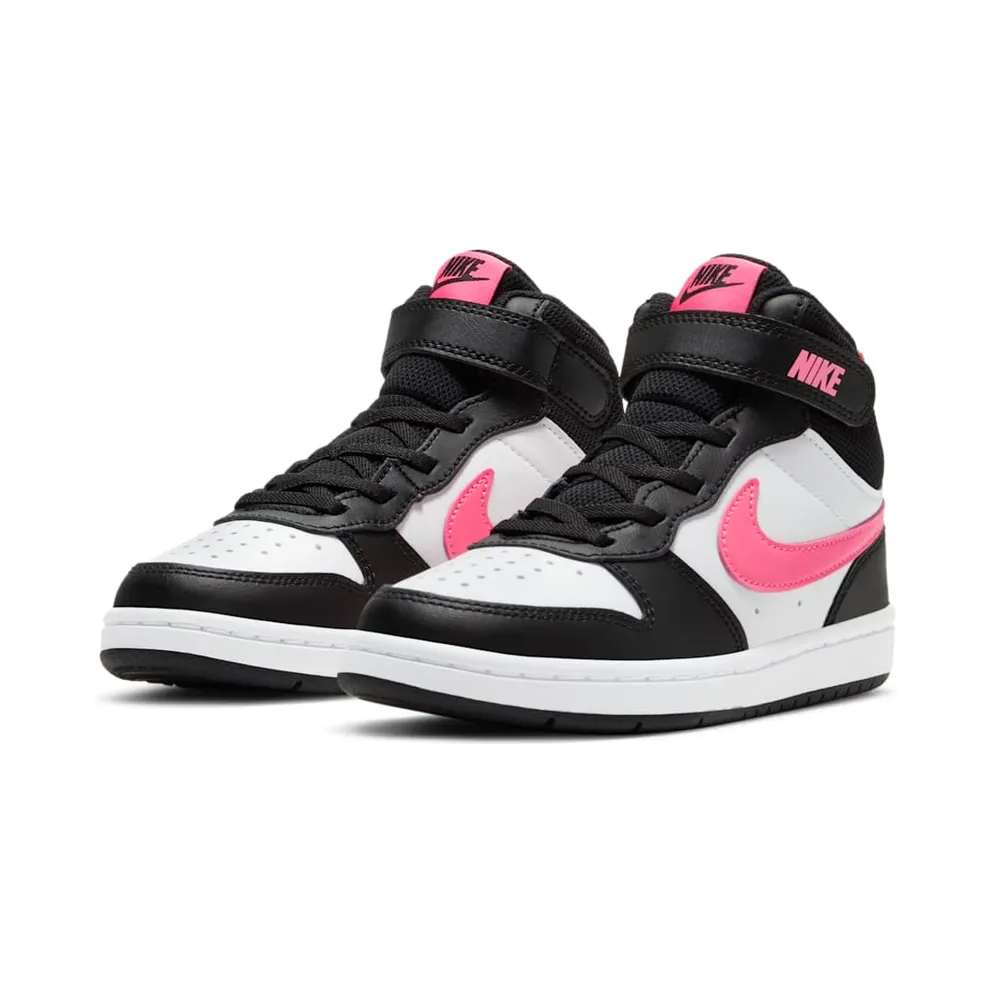 Nike Court Borough Mid 2 Black White Sunset Pulse (CD7783-005)